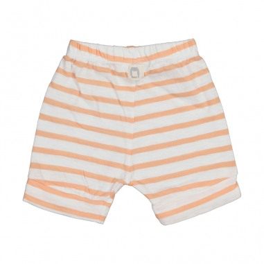 Short à rayures abricot