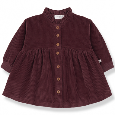 Robe en velours bordeaux pour enfants...